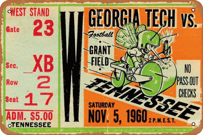 1960 GEORGIA TECH VS. TENNESSE - Office Tech Decor incelemesi ve fiyatı