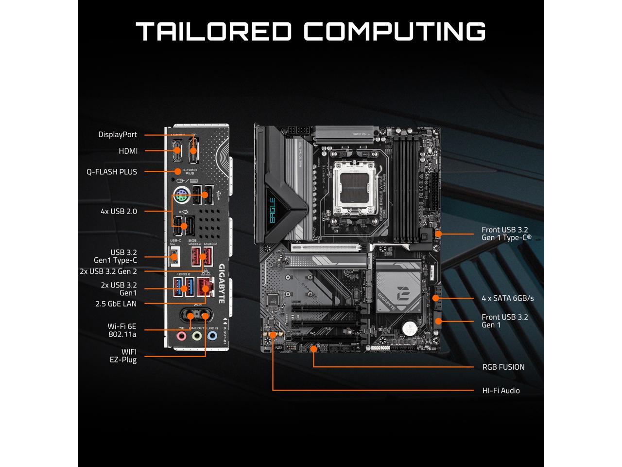 GIGABYTE B650E EAGLE WIFI6E AM - Corsair Ram Vengeance 16Gb incelemesi ve fiyatı